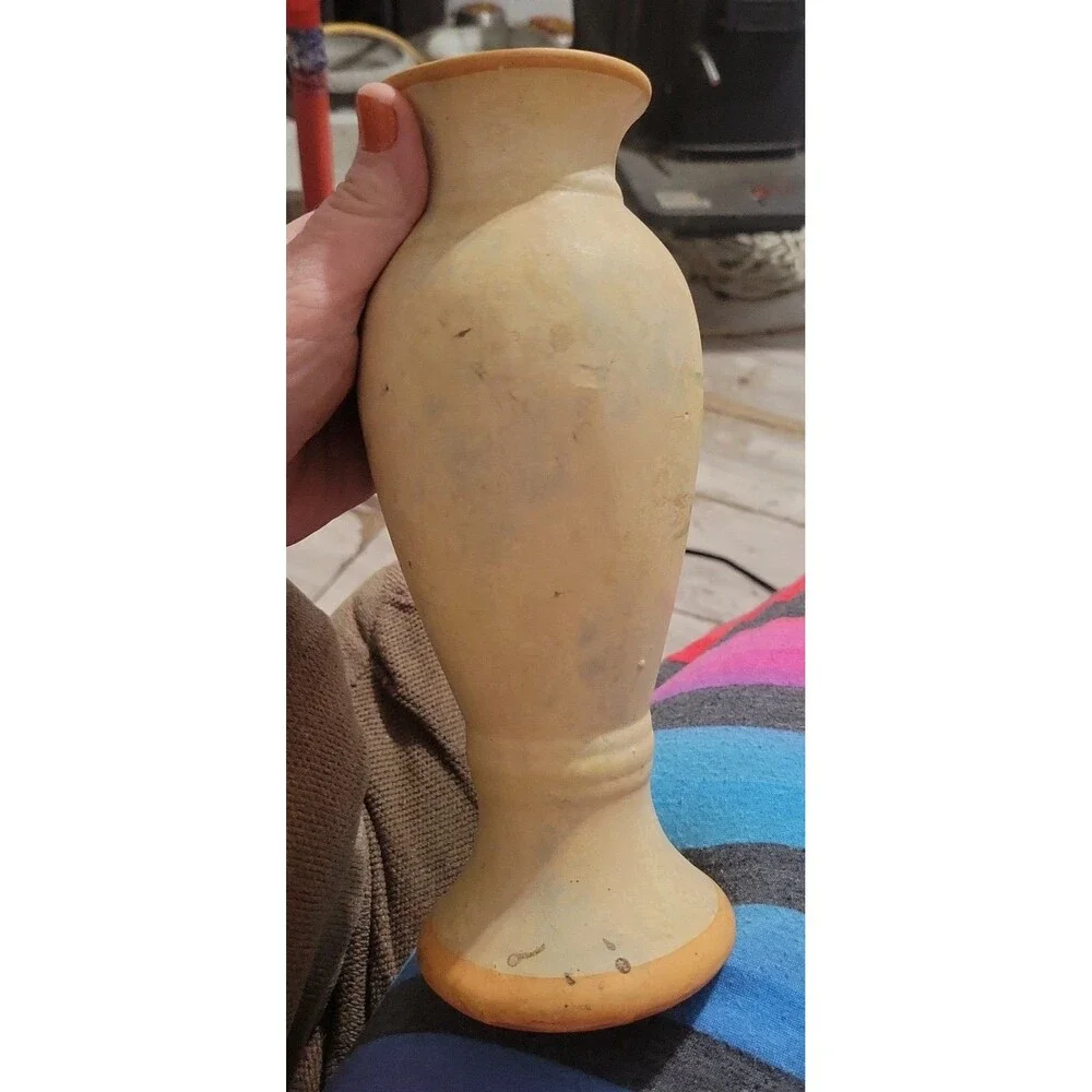 Vintage Floral Painted Vase